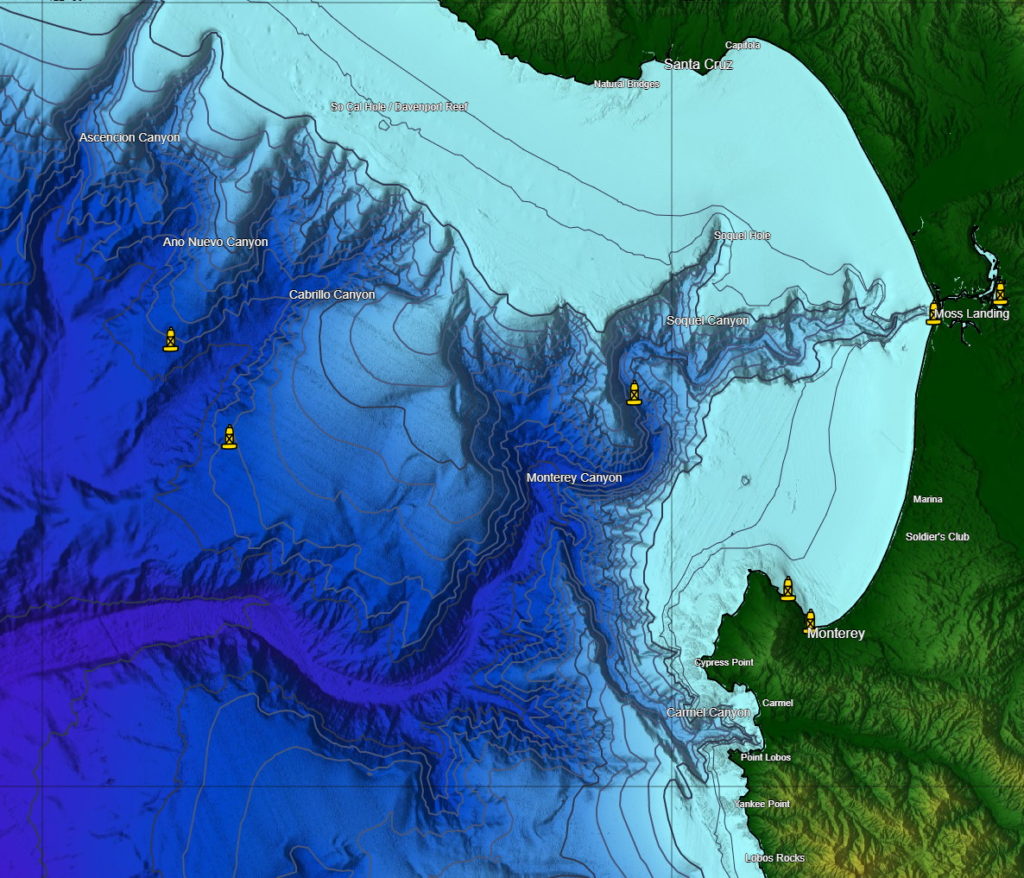 Monterey Bay Depth Chart