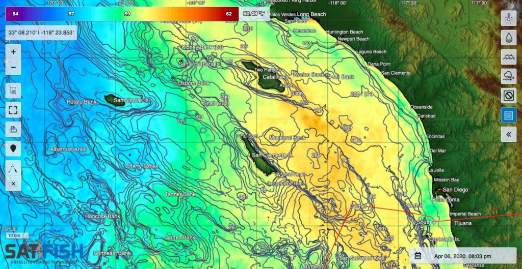 Southern California Offshore Fishing Maps