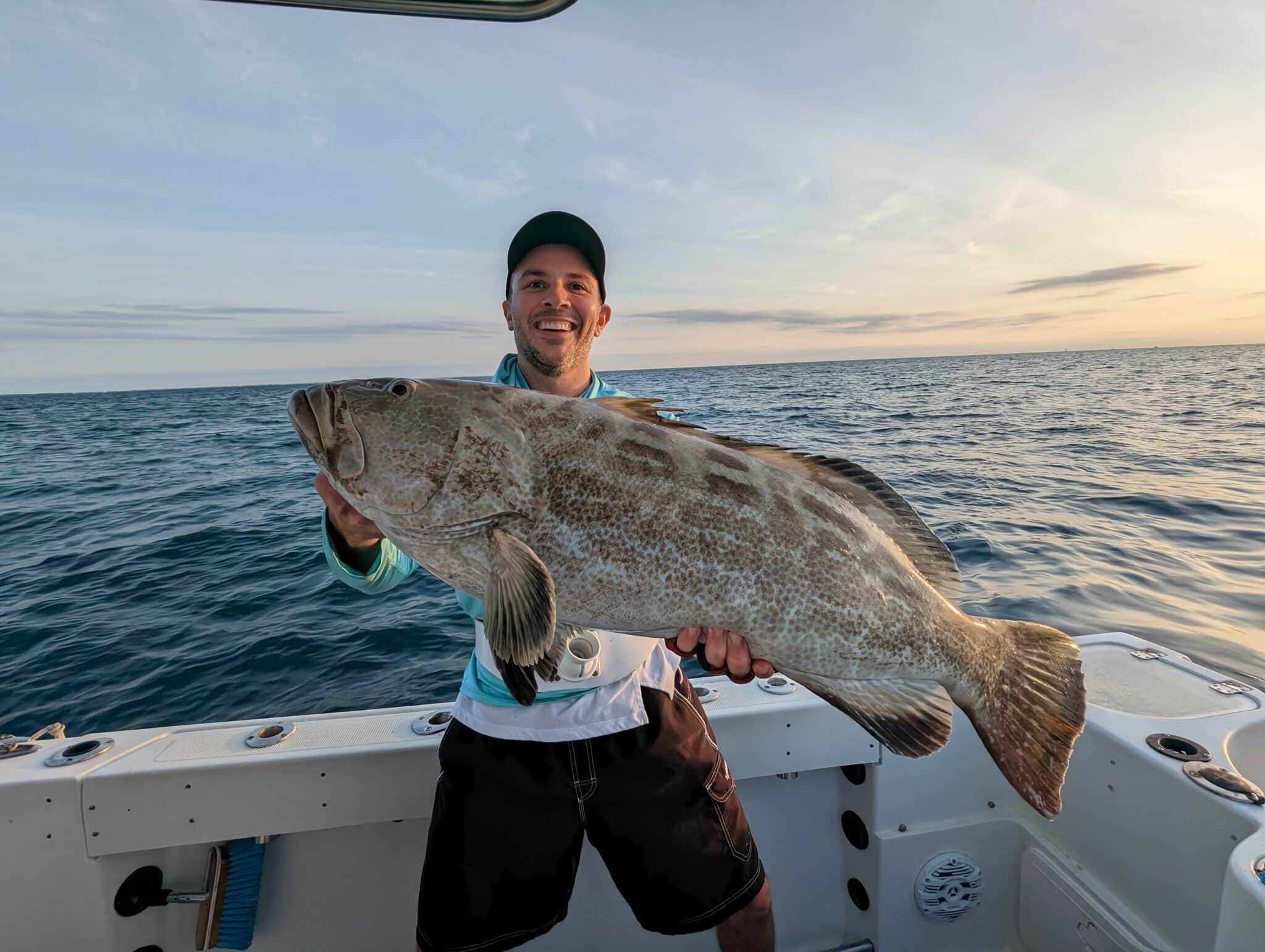 large grouper caught trolling in the Florida Keys